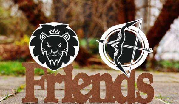 Löwe und Schütze Freundschaft
