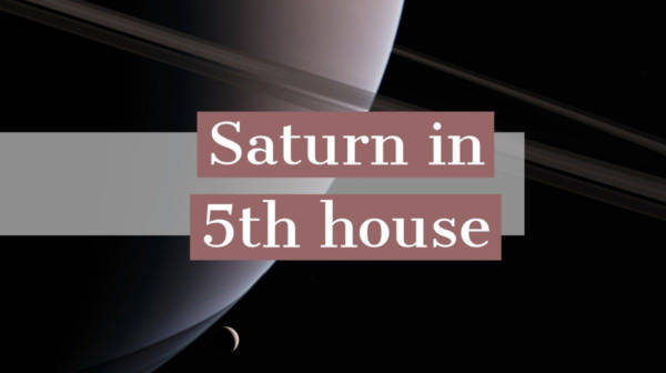 Saturn i det 5. hus